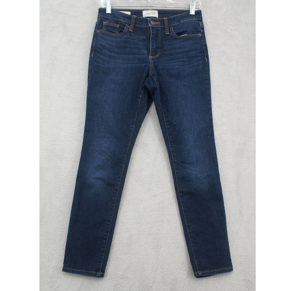 Universal Thread Womens Mid Rise Skinny Jeans Dark Wash Blue Denim Size 2/26S